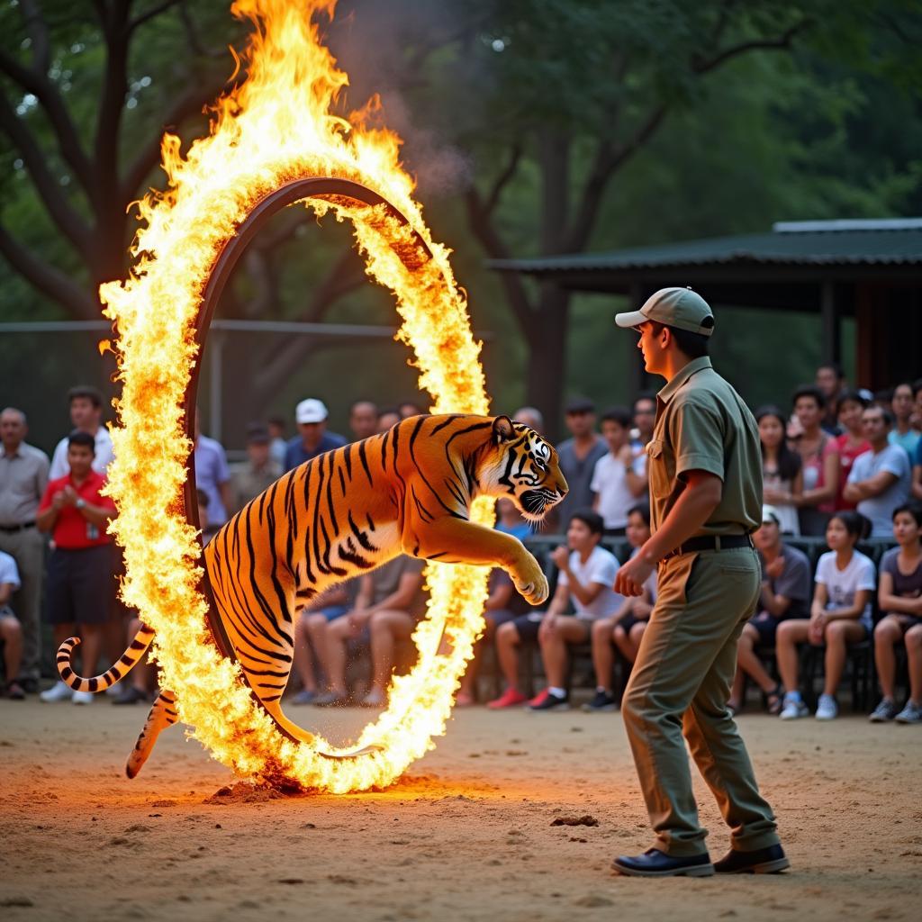 Tiger Show at Phuket Safari