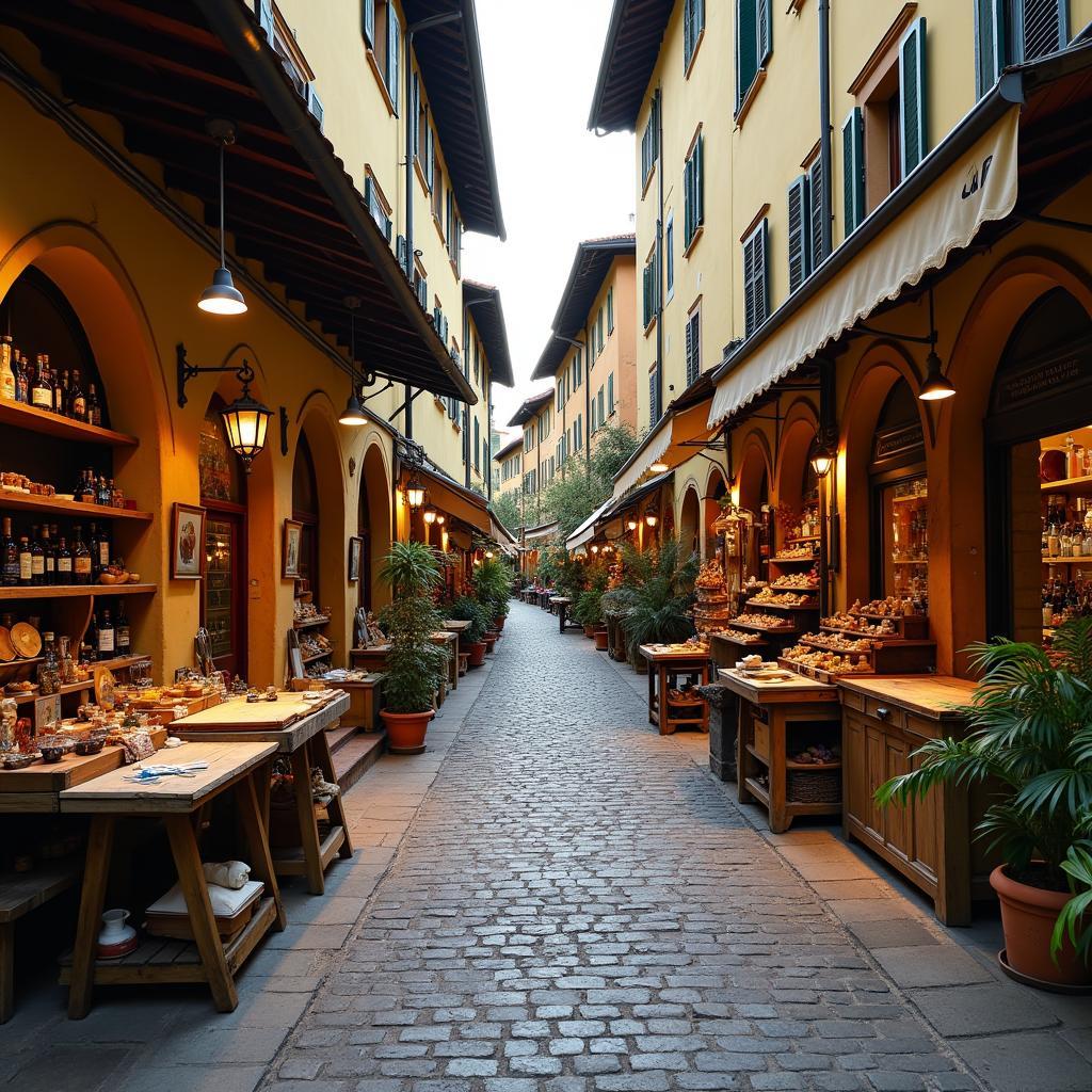 Exploring Oltrarno district during a private Florence walking tour.