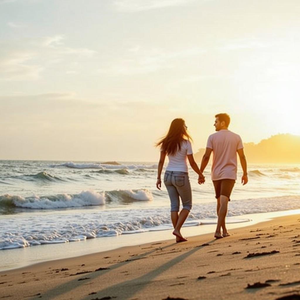 Couple on Rameshwaram Beach