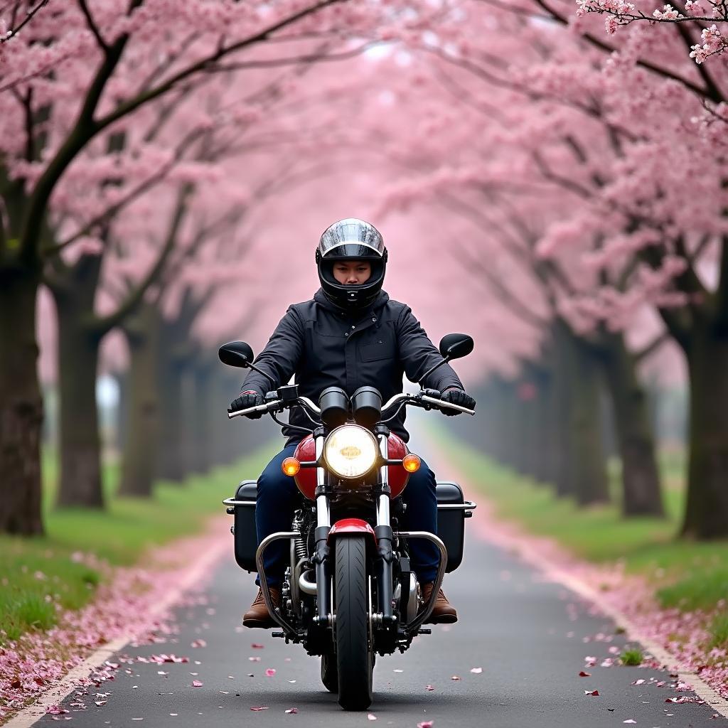 Riding through Japan with a Continental GT 650 and touring seat