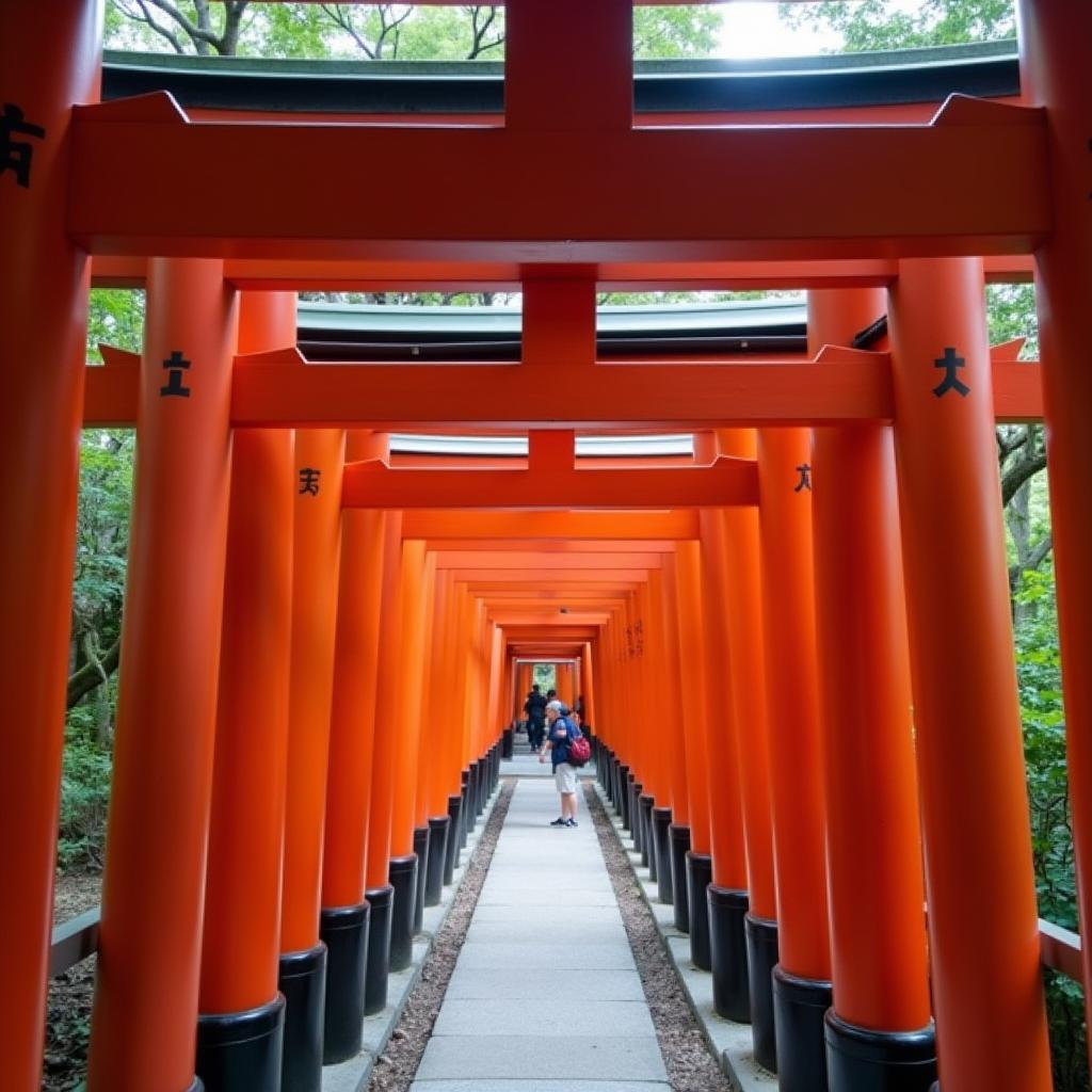 Entering a Temple Gate on the Saigoku Kannon Pilgrimage