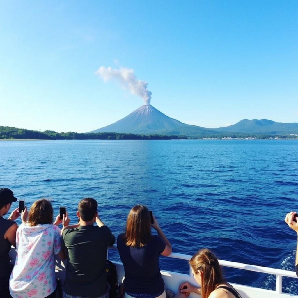 Sakurajima Volcano Bay Cruise Tour in Japan