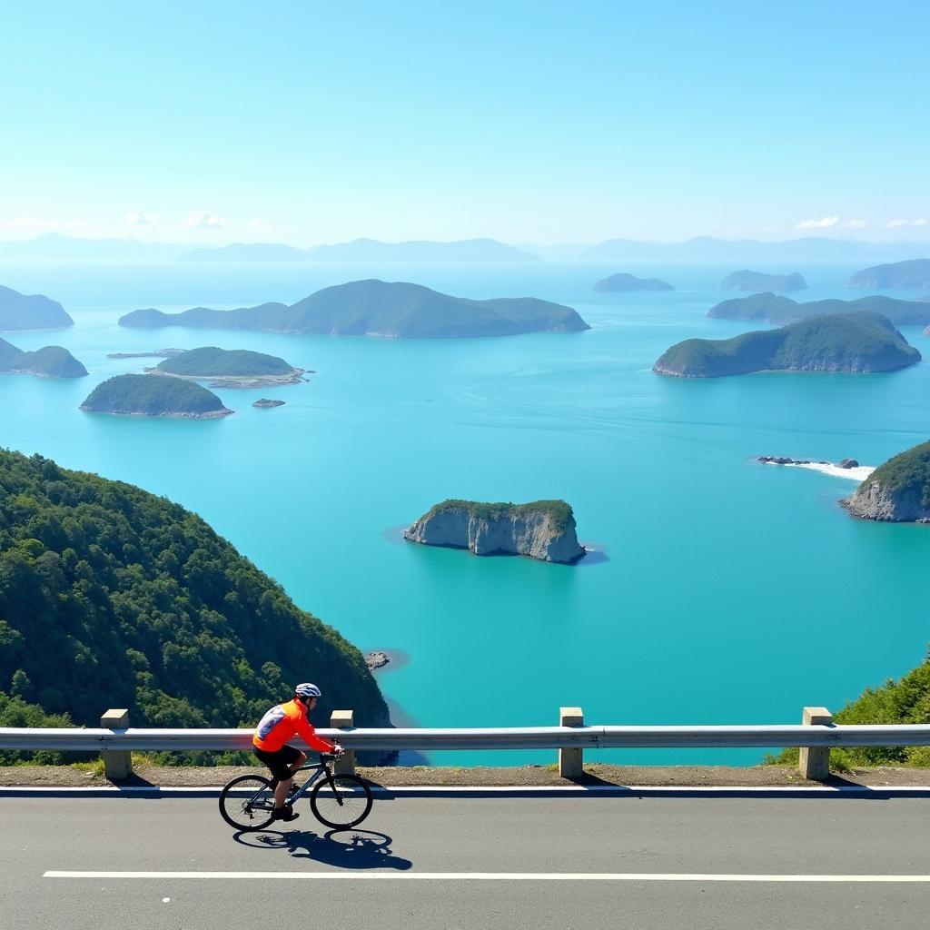 Shimanami Kaido Cycling: Bridge and Island Views