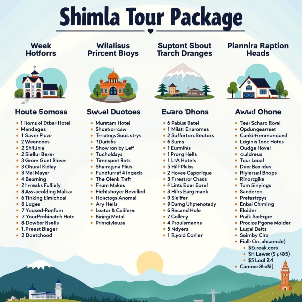 Shimla Tour Package Options