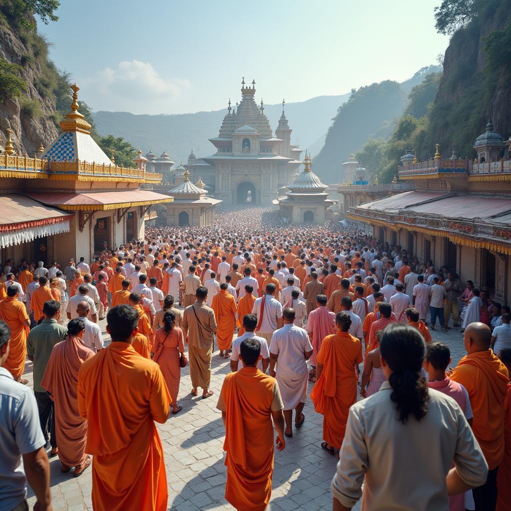 Pilgrims at Shirdi and Bhimashankar