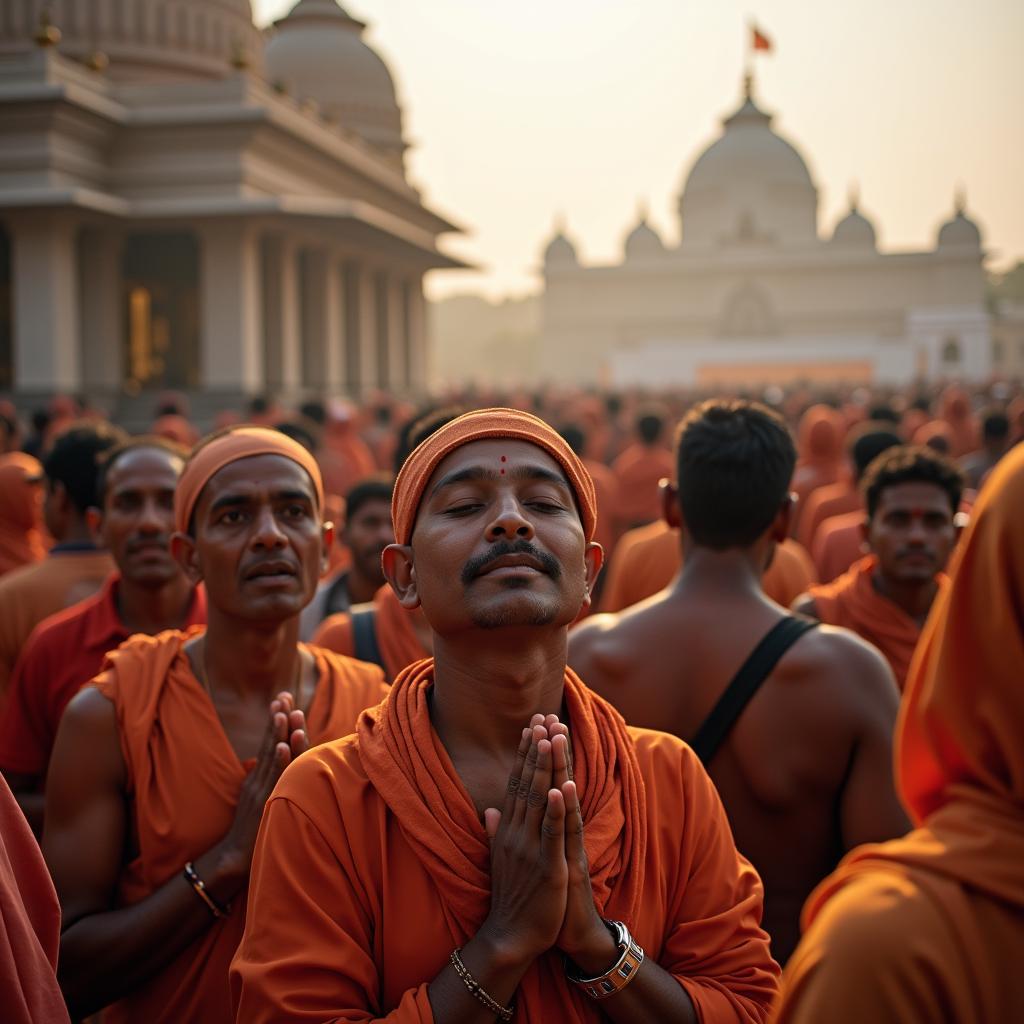 Devotees at Shirdi Sai Baba Temple