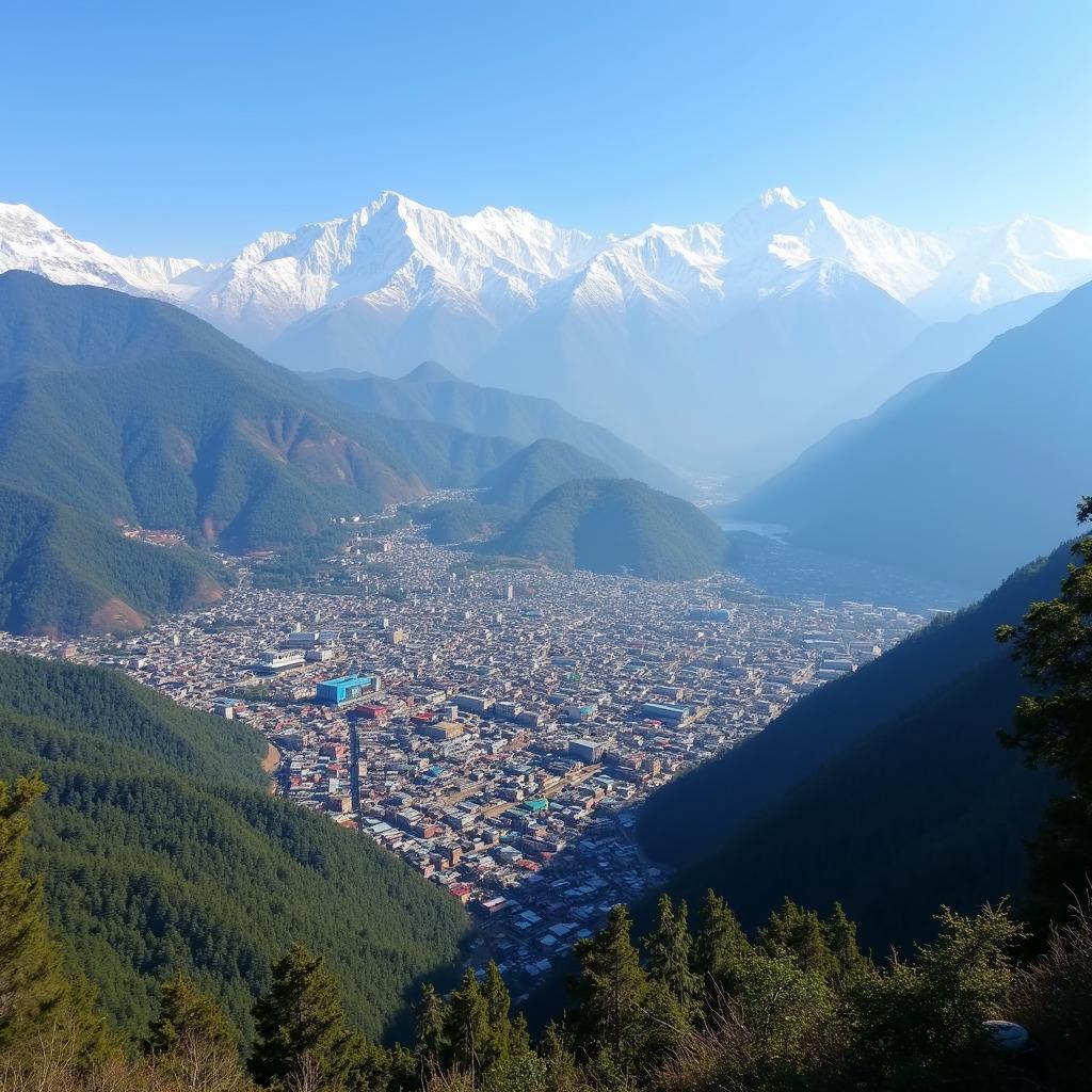 Panoramic View of Gangtok, Sikkim