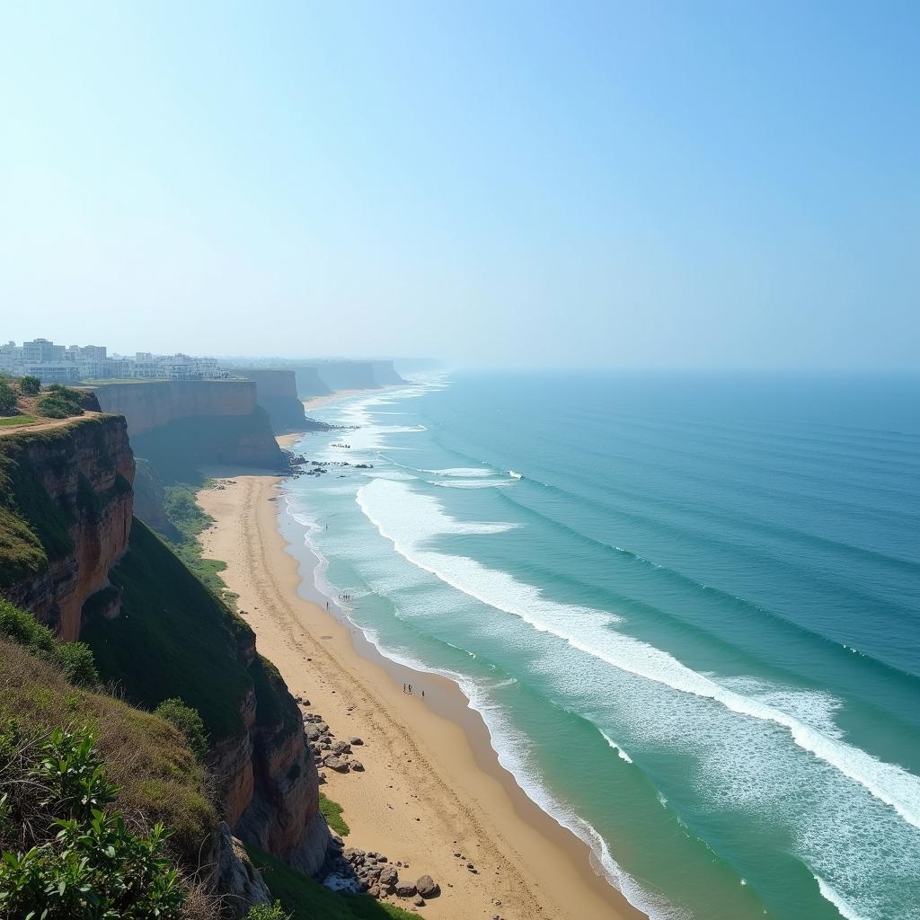 Scenic coastal view of Somnath and Dwarka