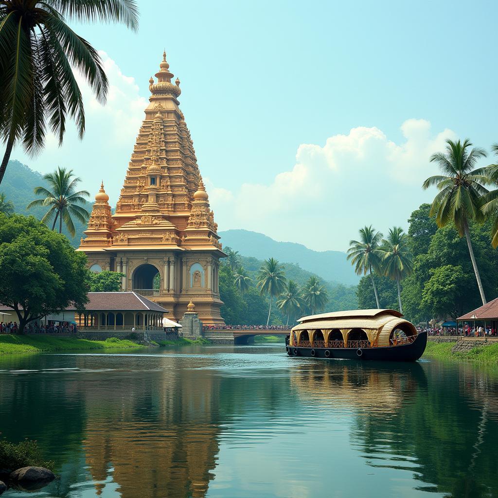 South India Temples and Kerala Backwaters