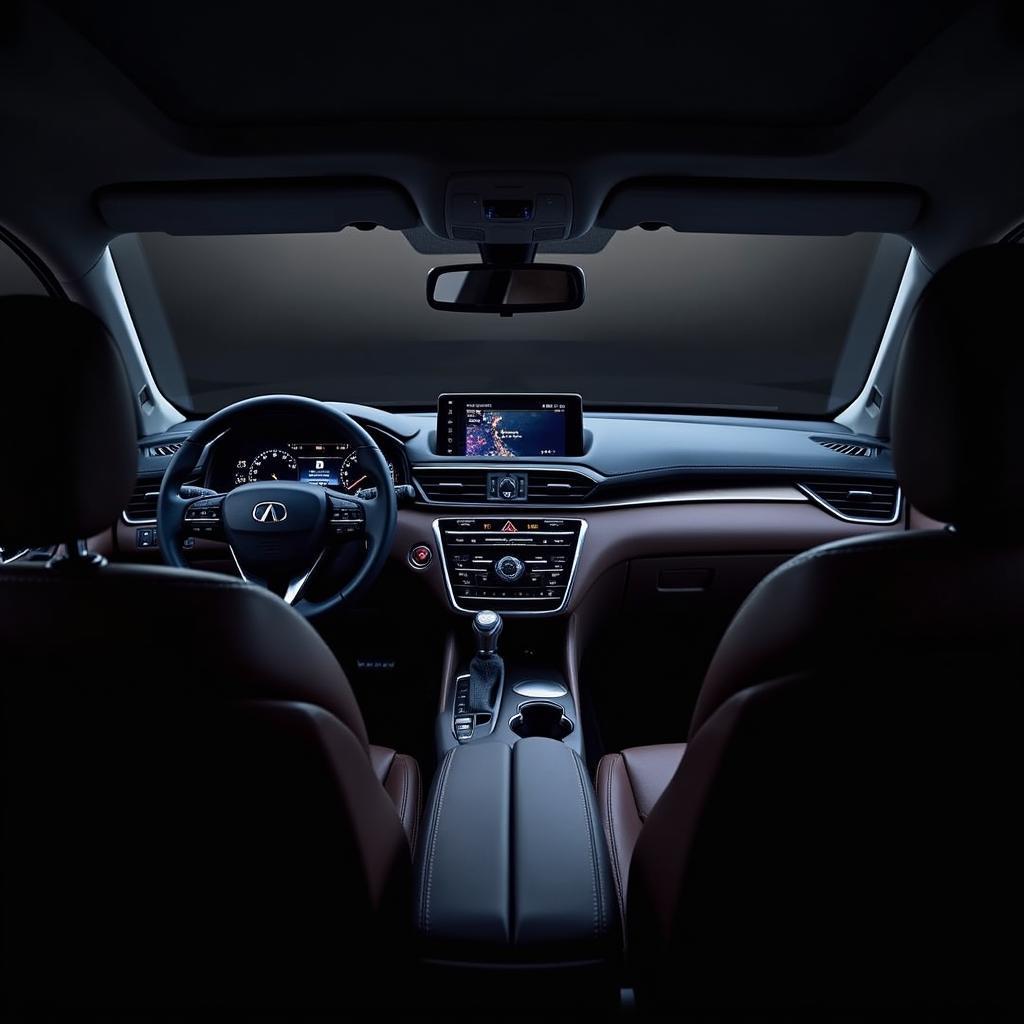 Subaru Ascent Touring Interior Night View