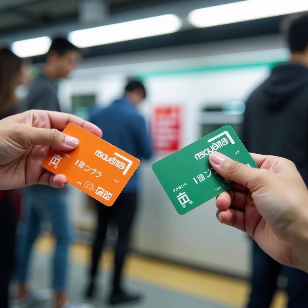 Suica and Pasmo Cards in Tokyo Metro