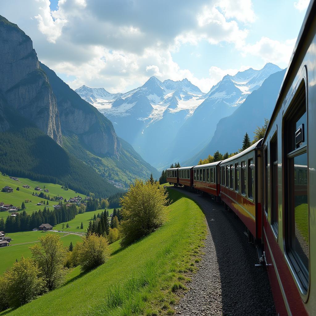 Luxury Train Journey Through the Swiss Alps