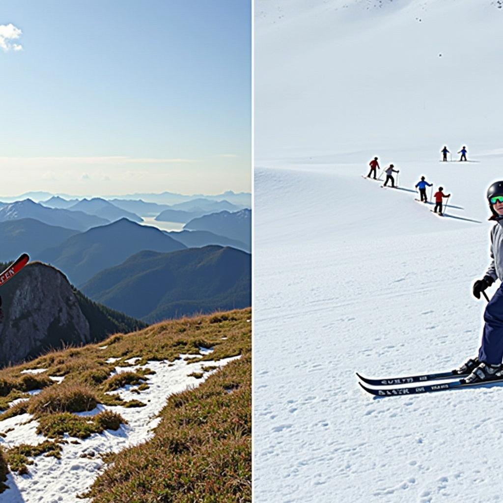 Engaging in outdoor activities like hiking and skiing during a Grand Tour of Switzerland