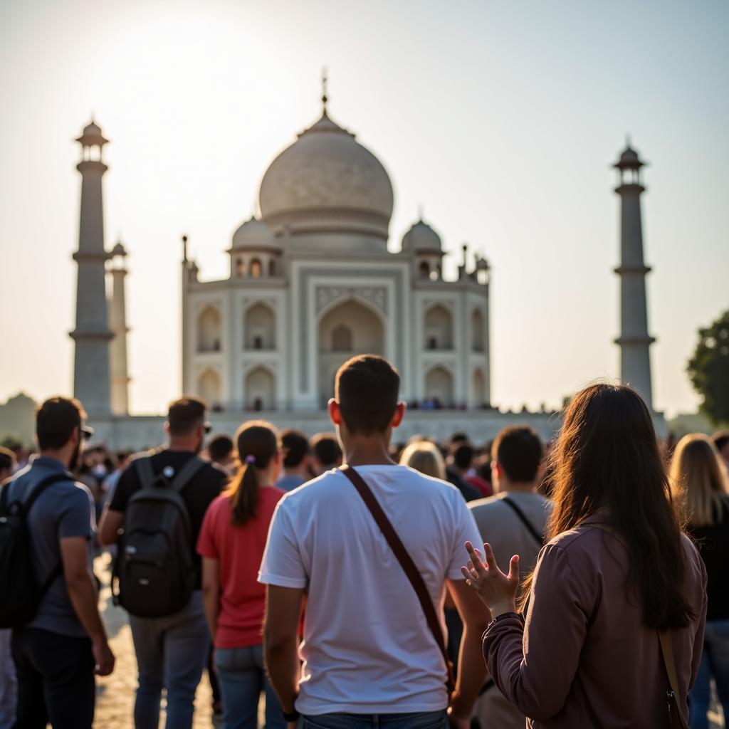 Guided tour at the Taj Mahal