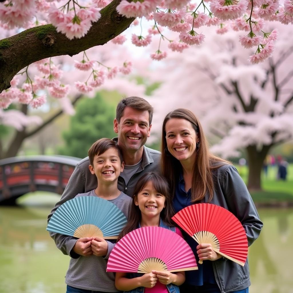 Family enjoying a Thomas Cook Japan Tour