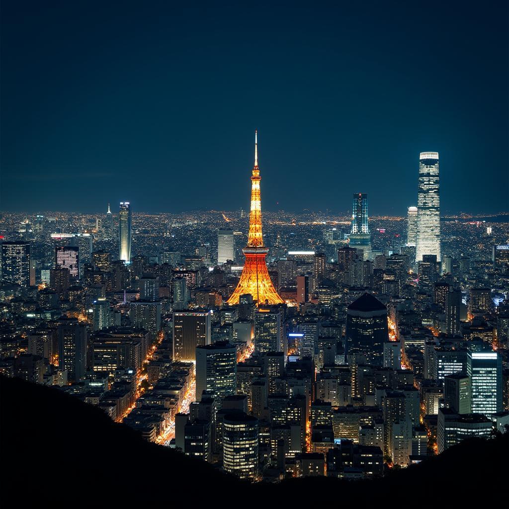 Tokyo Cityscape at Night