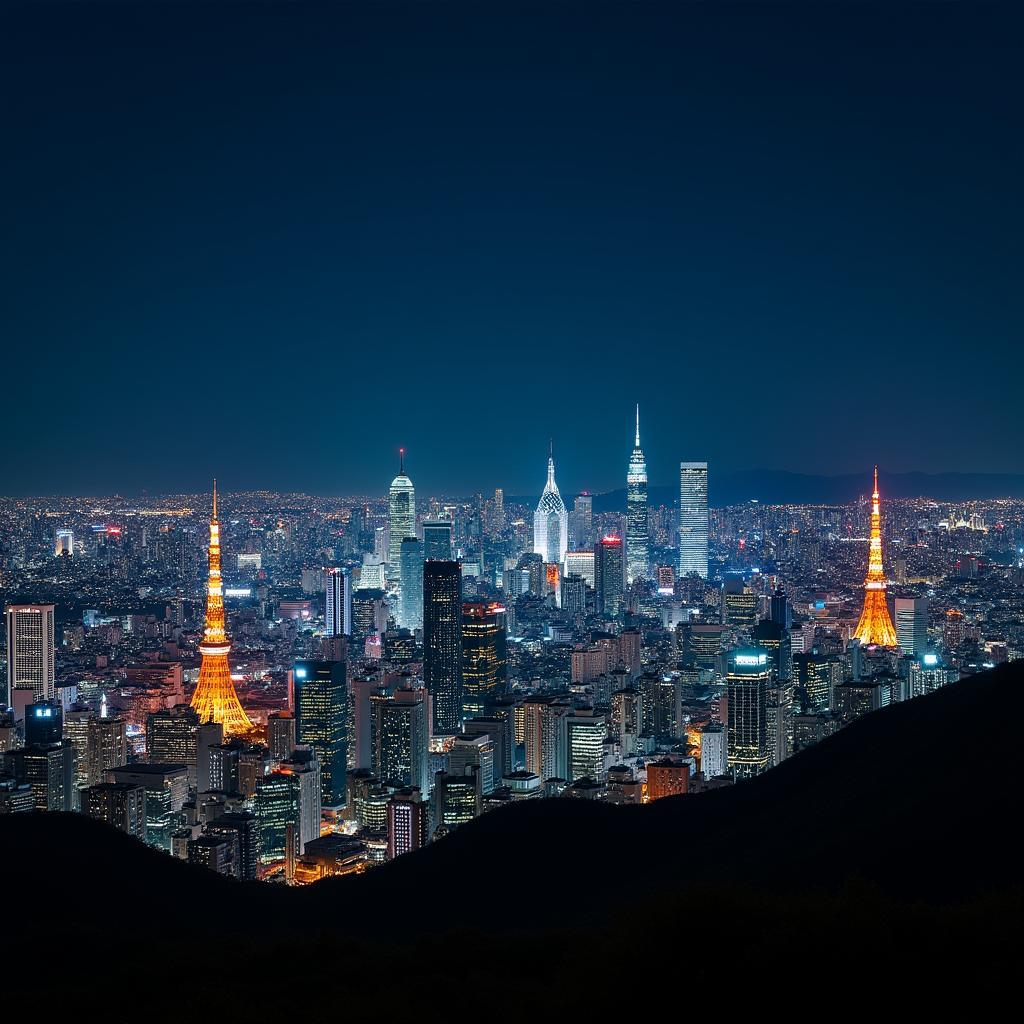 Tokyo Cityscape at Night