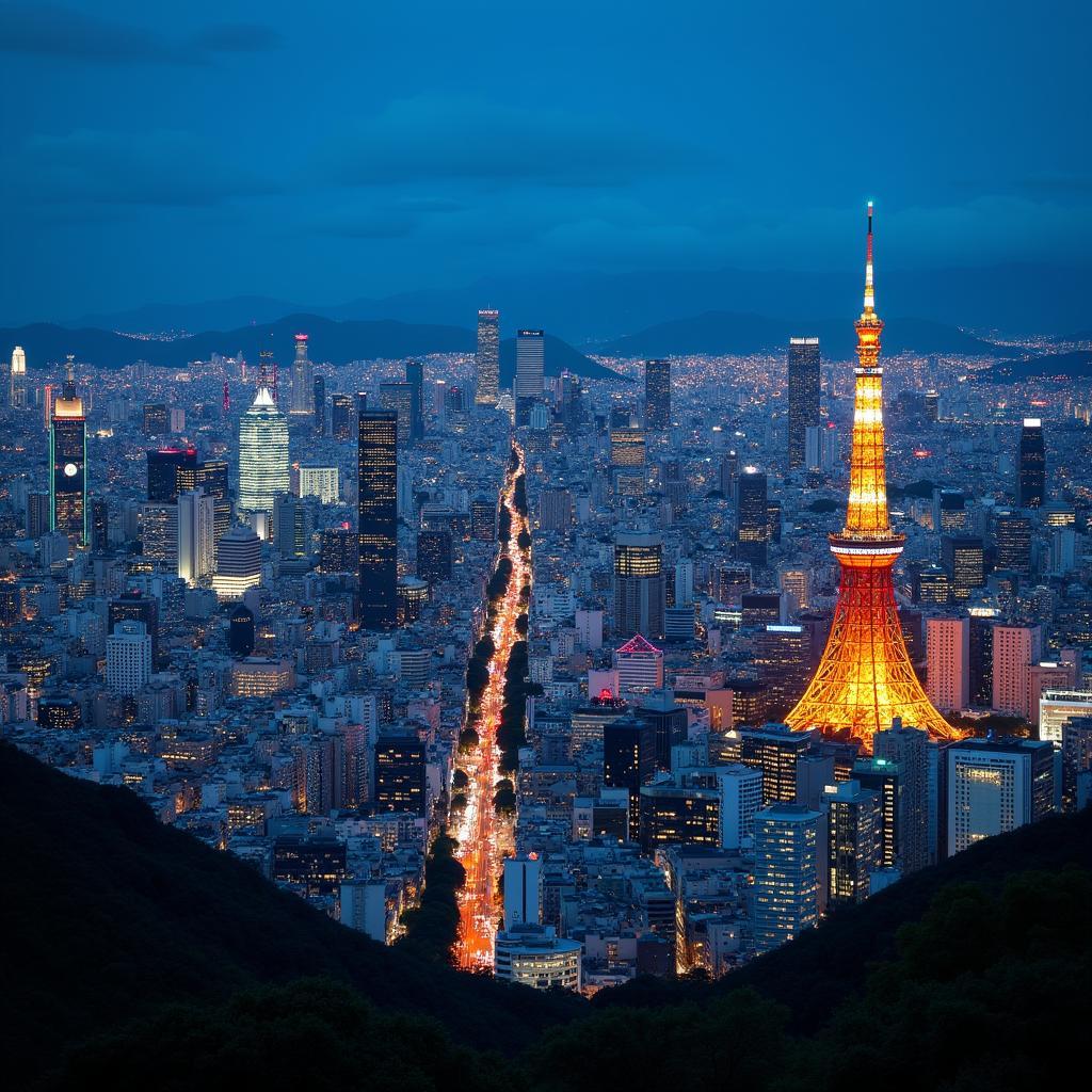 Exploring Tokyo Cityscape at Night with Explorers Treks