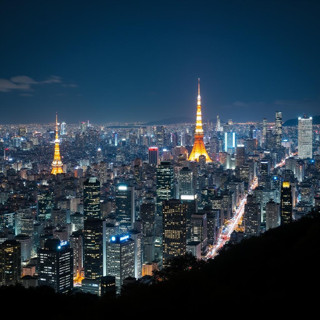 Tokyo Cityscape at Night with Shitij Tours