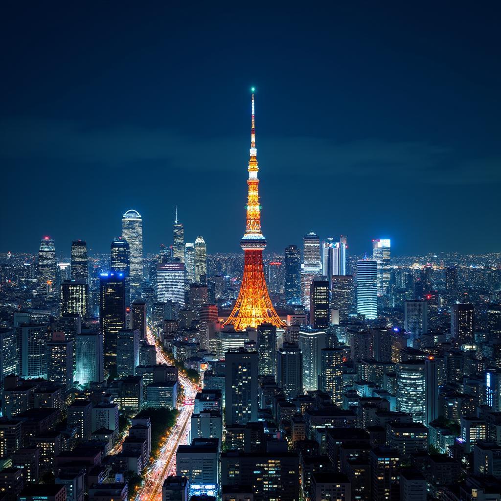 Tokyo Cityscape at Night