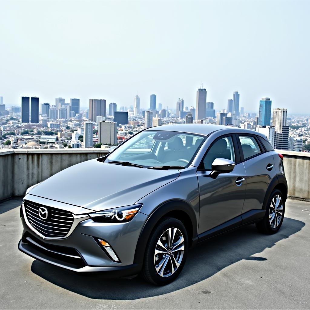 Tokyo Skyline with a Mazda CX-3