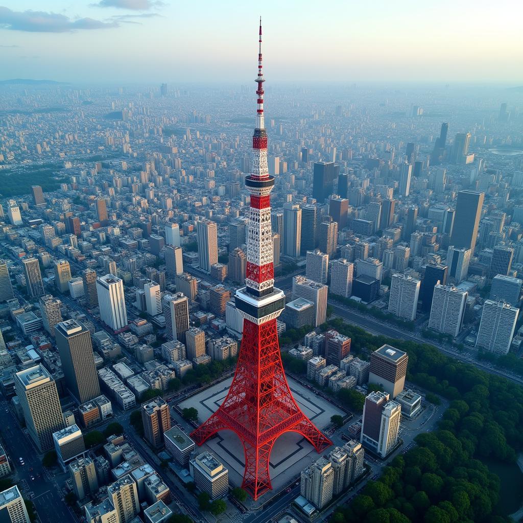 Tokyo Skytree Panoramic Cityscape