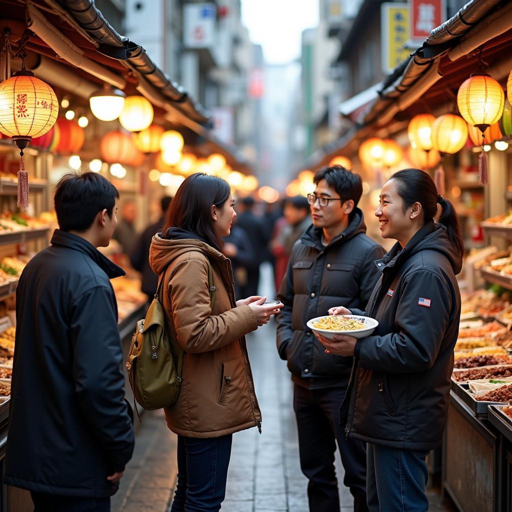 Exploring Tokyo Street Food with a 2-Way Guide