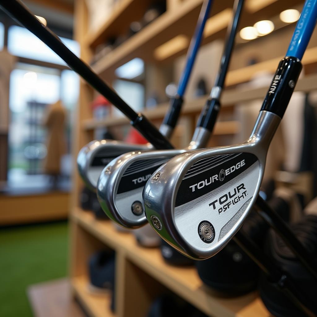 Tour Edge Golf Clubs Displayed in Japan