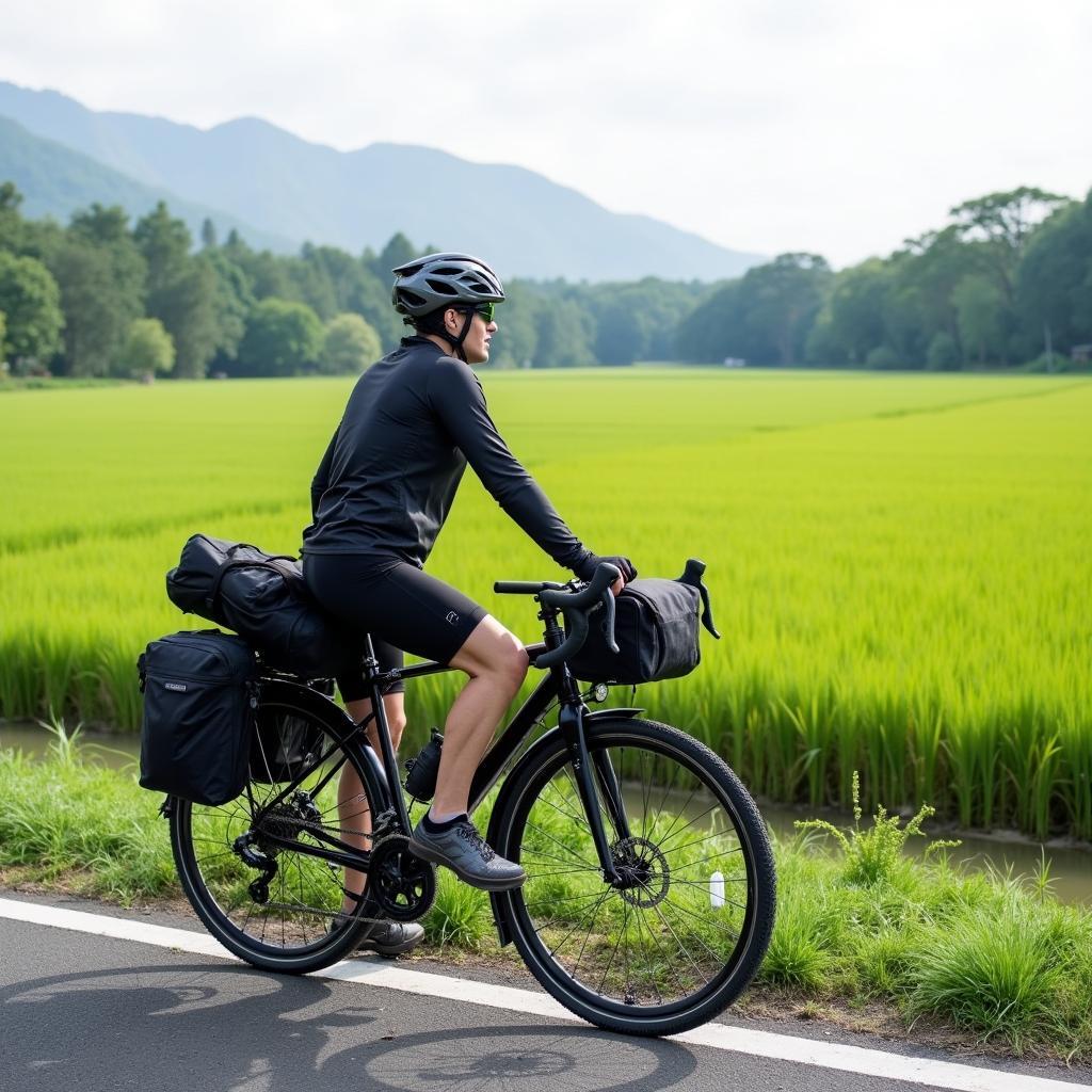 Touring bike accessories for exploring the Japanese countryside