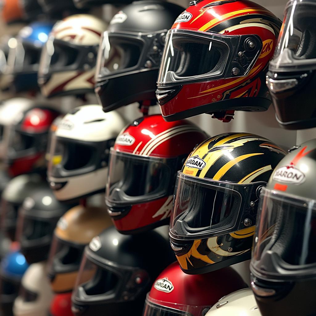 Touring Helmets Display in India