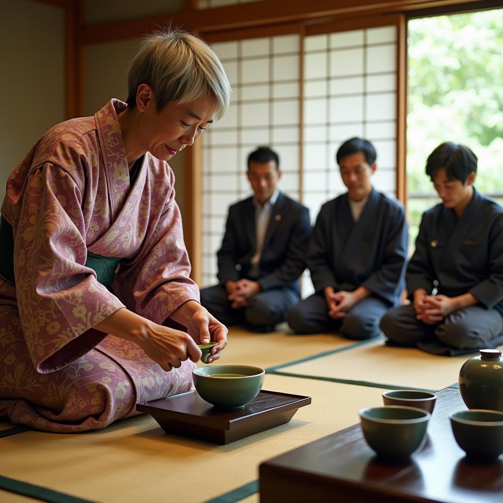 Traditional Japanese Tea Ceremony during the ACF Tour