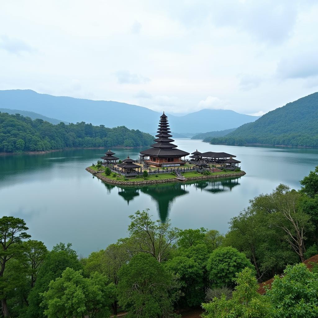 Ulundanu Temple on Lake Bratan