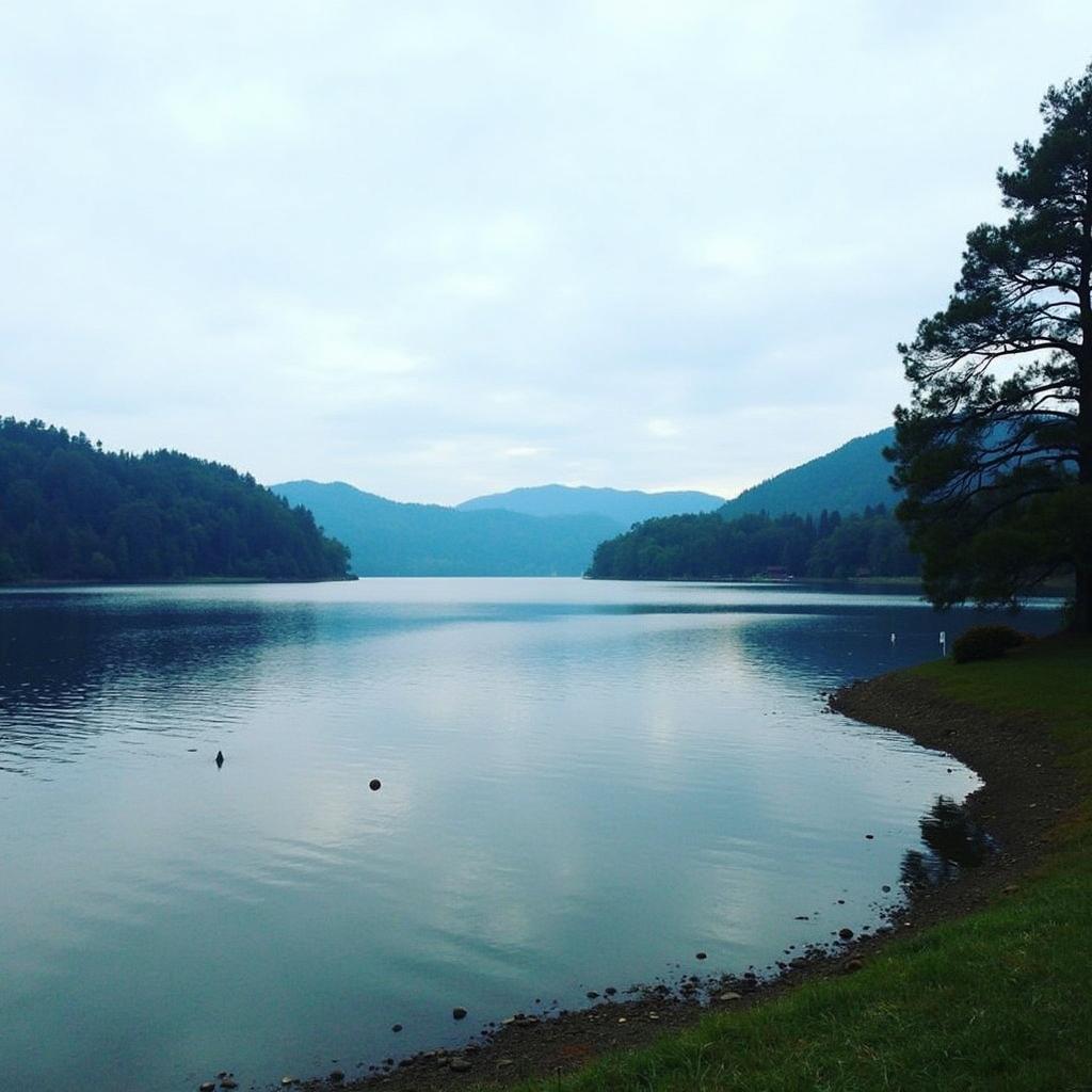 Umiam Lake in Shillong before departure