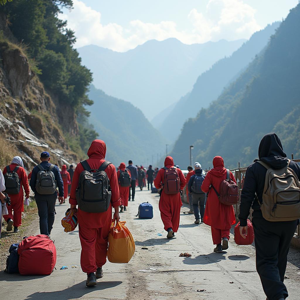 Preparing for the Vaishno Devi Yatra