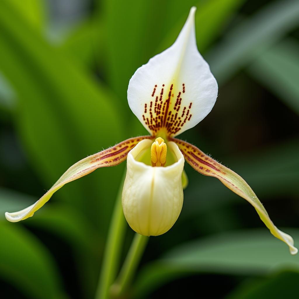 Vanilla Orchid Blooming on a Big Island Farm