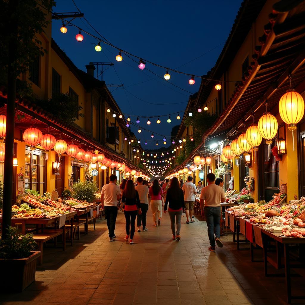 Exploring the vibrant streets and colorful lanterns of Hoi An Ancient Town during a Vietnam tour package from Kolkata.