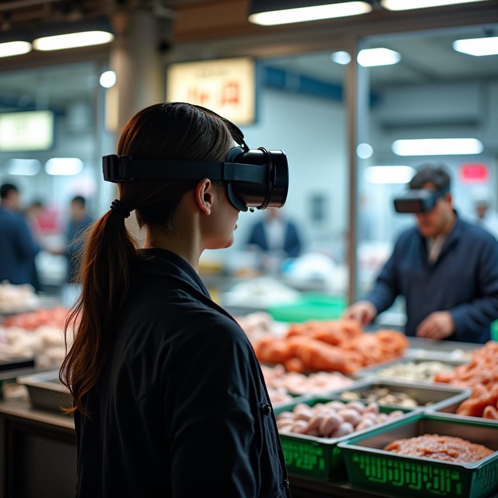 Experiencing the bustling Tokyo fish market through VR