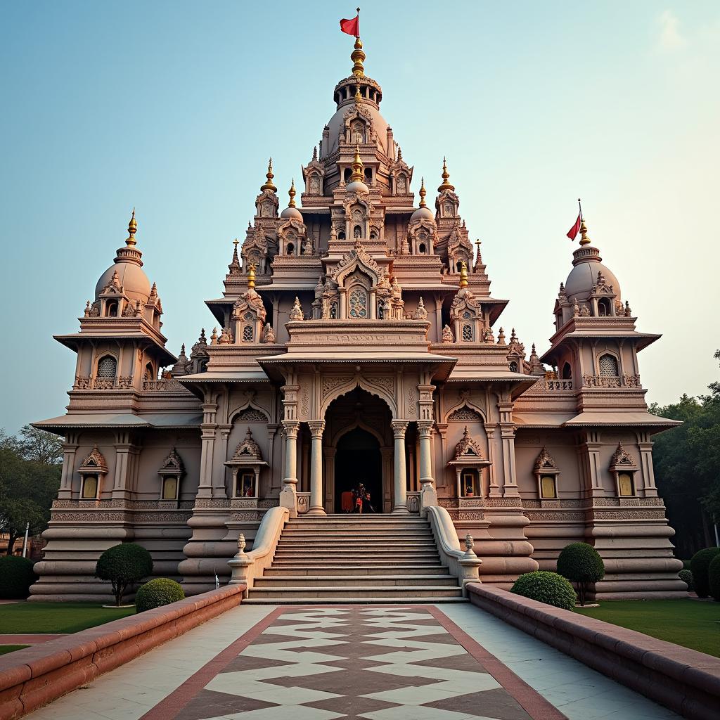 The Majestic ISKCON Temple in Vrindavan