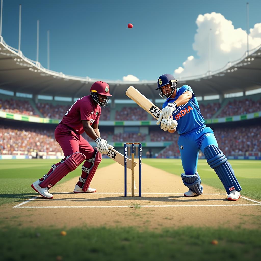 WI vs India Cricket Match